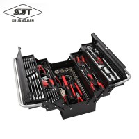 Plastic Toolbox Storage Case packing General Household Professional Chrome Vanadium Mechanic Hardware Tool Hand Tools Set